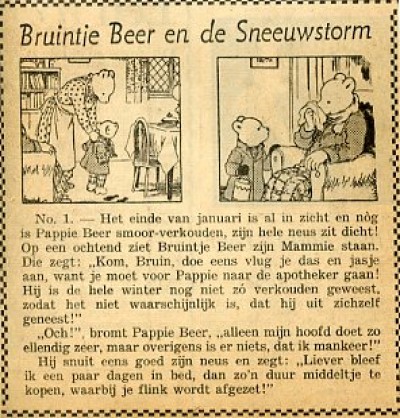 Bruintje Beer : Bruintje Beer en de sneeuwstorm. 1