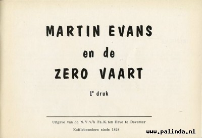 Martin Evans : Martin Evans en de zero vaart. 4