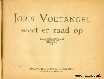 Joris Voetangel : Joris voetangel weet er raad op. 4