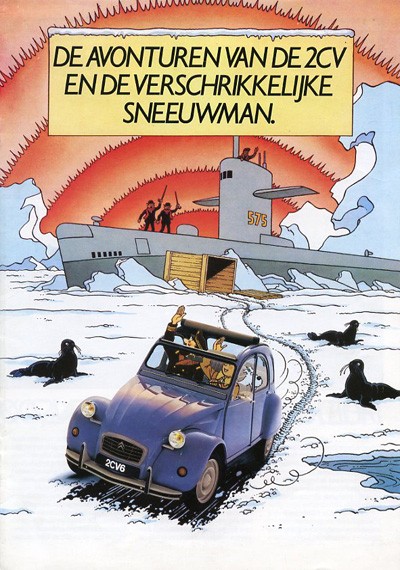 Kuifje : De avonturen van de 2cv en de verschrikkelijke sneeuwman. 1