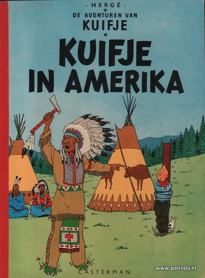 Kuifje (linnen rug) : Kuifje in Amerika. 1