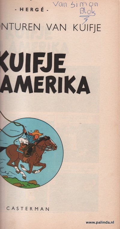 Kuifje (linnen rug) : Kuifje in Amerika. 4