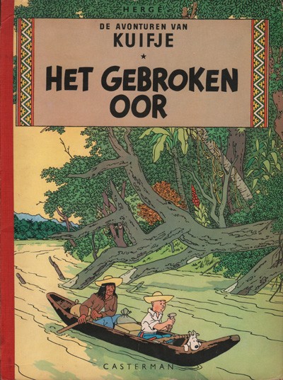 Kuifje (linnen rug) : Het gebroken oor. 1