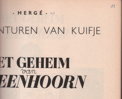 Kuifje (linnen rug) : Het geheim van de eenhoorn. 4