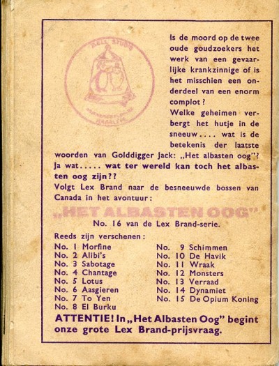 Lex Brand : De opium koning. 2