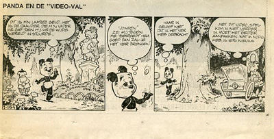 Panda krantenknipsel : Panda en de "video-val". 1