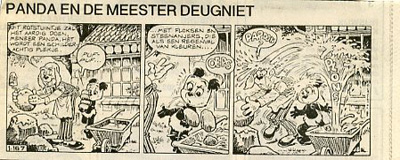 Panda krantenknipsel : Panda en de meester-deugniet. 1