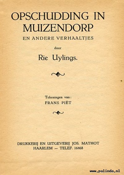 Jos Mathot reeks : Opschudding in muizendorp. 4