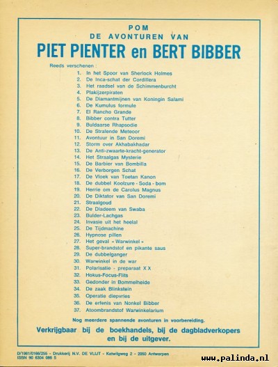 Piet Pienter en Bert Bibber : Atoombrandstof warwinkelarium. 2