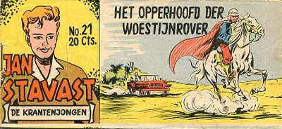 Jan Stavast : Het opperhoofd der woestijnrover. 1