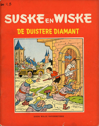 Suske en Wiske (Vlaams ongekleurd) : De duistere diamant. 1