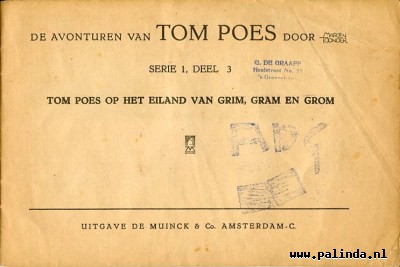 Tom Poes : Op het eiland van Grim Gram en Grom. 4