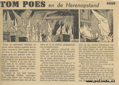 Tom Poes krantenknipsel : Tompoes en de herenopstand. 1