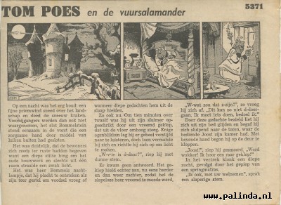 Tom Poes krantenknipsel : Tompoes en de vuursalamander. 1