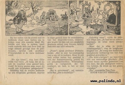 Tom Poes krantenknipsel : Heer Bommel en de kwade inblazingen. 2