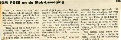 Tom Poes krantenknipsel : Tom Poes en de mob-beweging. 3