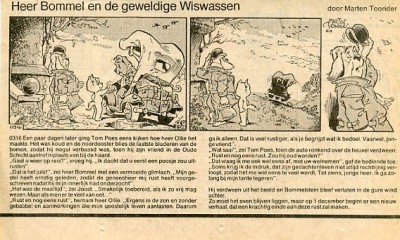Tom Poes krantenknipsel : Heer Bommel en de geweldige wiswassen. 2