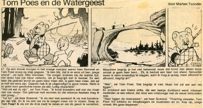 Tom Poes krantenknipsel (herpublicatie) : Tom Poes en de watergeest. 1