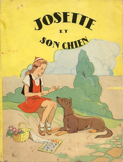Josette : Josette et son chien. 1