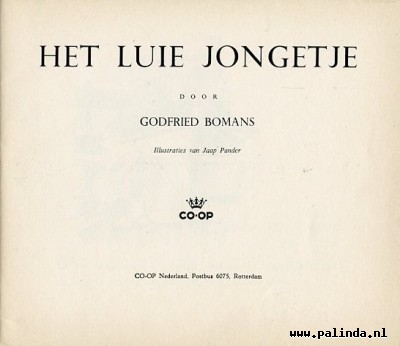 Bomans reclame uitgaven : Het luie jongetje. 4