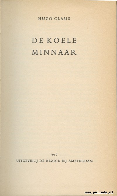 literatuur : De koele minaar. 8