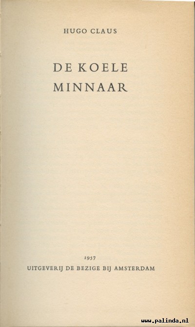 literatuur : De koele minaar. 8