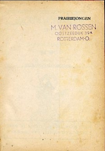 Junior-jongensboeken-serie : De prairie jongen. 3