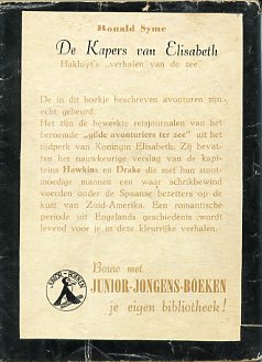 Junior-jongensboeken-serie : De Kapers van Elizabeth. 2