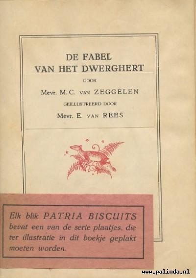 Plakplaatjesboek : De fabel van het dwerghert. 5