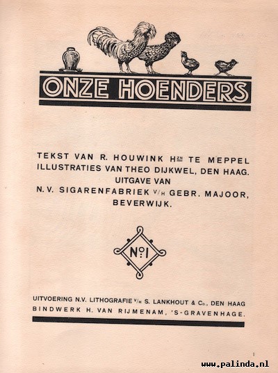 Plakplaatjesboek : Ons hoenderboek 1e deel. 4