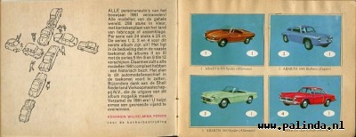 Plakplaatjesboek : Personenauto's 1961. 4