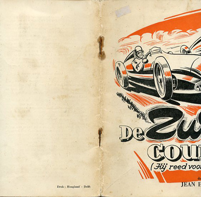 Plakplaatjesboek : De Zwarte Coureur (Hij reed voor zijn Vaderland). 3