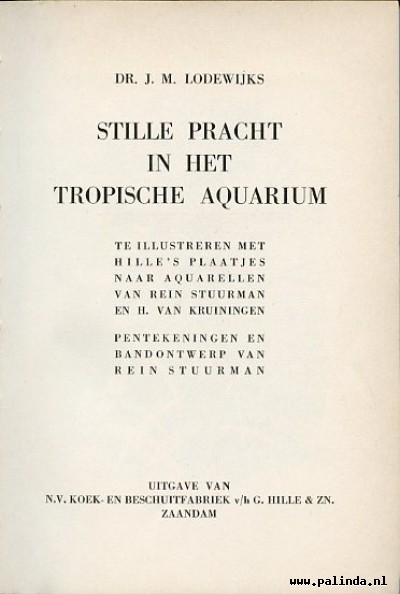 Plakplaatjesboek : Stille pracht in het tropische aquarium. 4