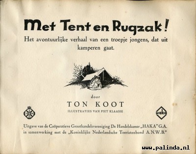 Plakplaatjesboek : Met tent en rugzak. 4