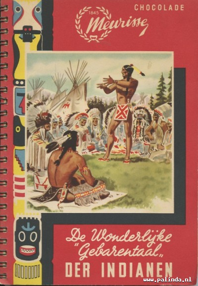 Plakplaatjesboek : De wonderlijke gebarentaal der indianen. 1