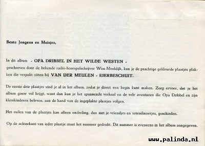 Plakplaatjesboek : Opa Dribbel in het wilde westen. 4