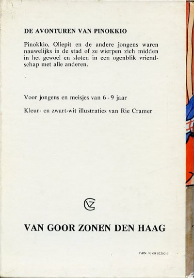 Rie Cramer, kinderboeken : De avonturen van pinokkio. 2