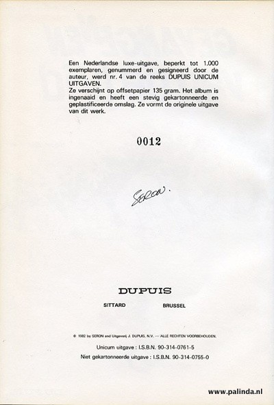 Dupuis unicum uitgave : Gevangenen van de tijd. 4