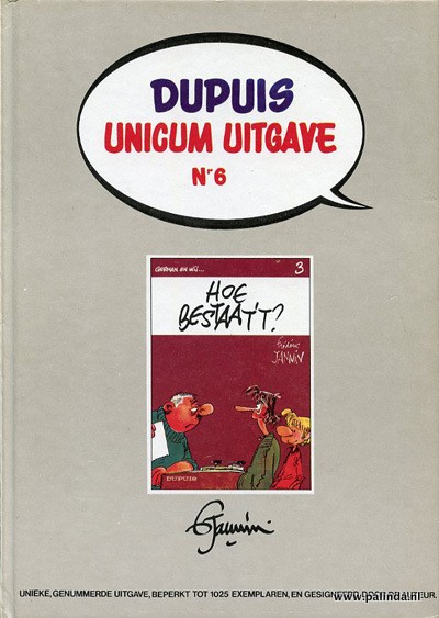 Dupuis unicum uitgave : Hoe bestaat't 1